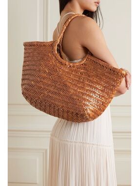 DRAGON DIFFUSION Nantucket large woven leather tote